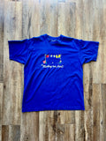 129 -Blue Embroidered Mickey On Line Tee - OSFA