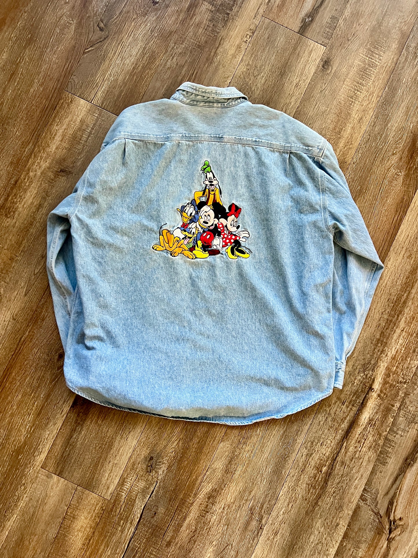 879 -Denim The Disney Store Mickey & Friends Button Up - XL