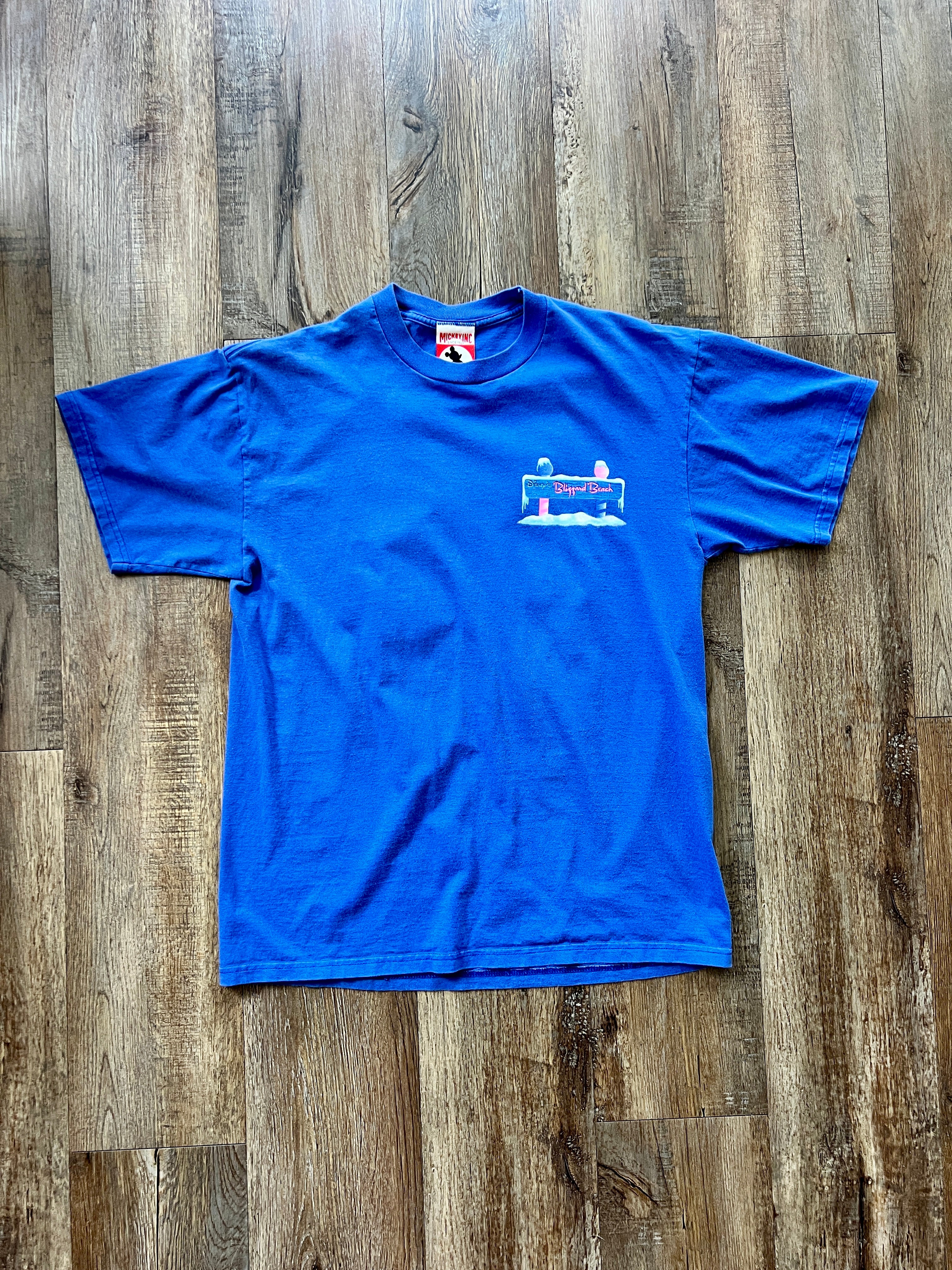 132 -Blue Blizzard Beach Signage Tee - M