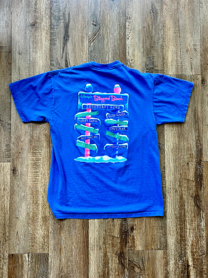 132 -Blue Blizzard Beach Signage Tee - M