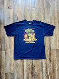 138 -Black Animal Kingdom Cats Tee - L