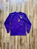 140 -Purple Embroidered Dopey & Grumpy Pocket Tee - M