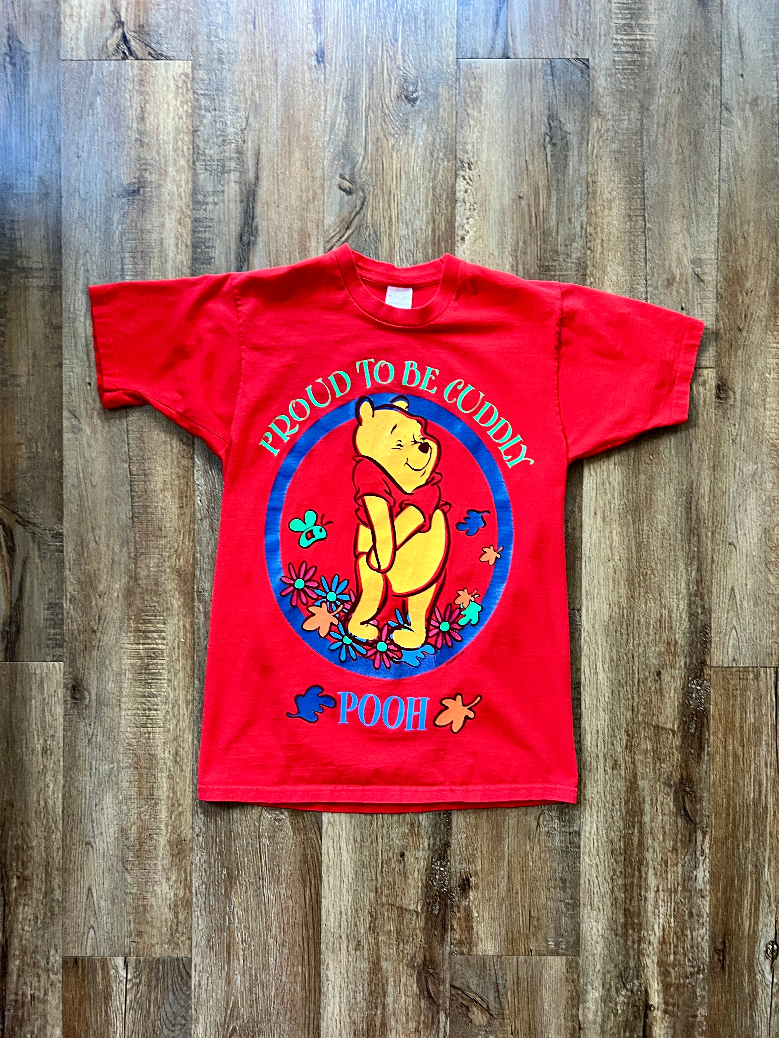 144 -Red WTP & Tigger Floral Rain Pocket Tee - L