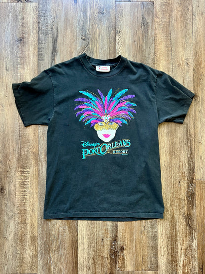 145 -Black Port Orleans Mask Tee - L