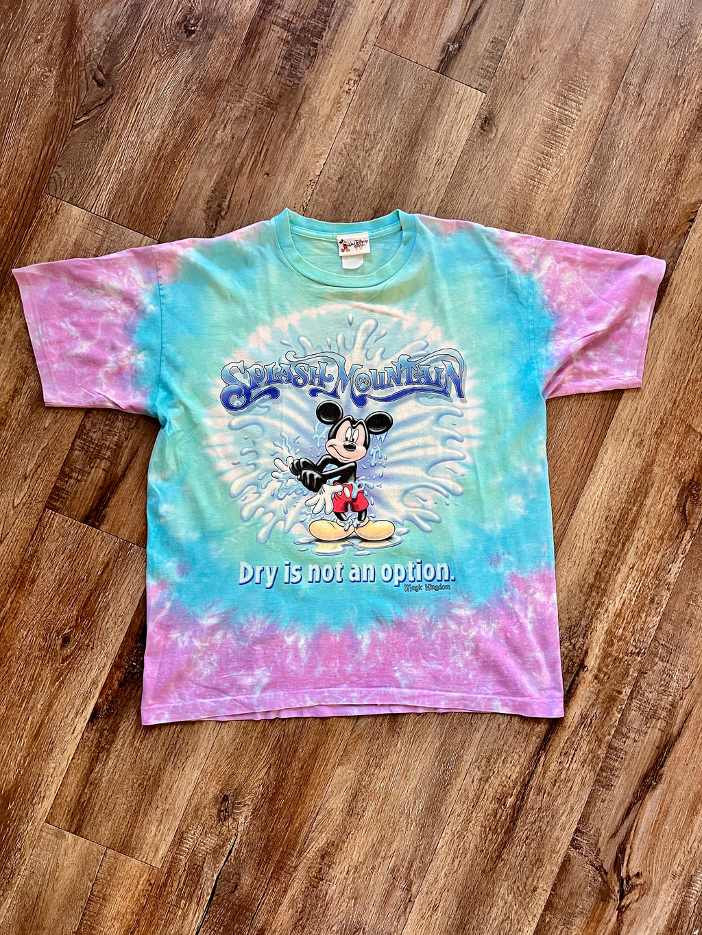 883 -Blue Tie-Dye Splash Mountain Dry is Not An Option Shirt - XL