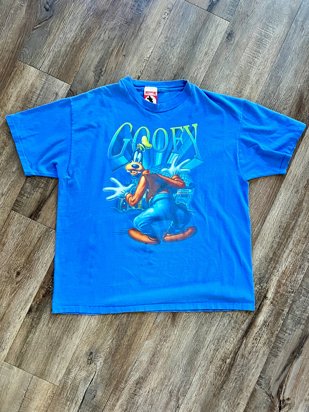 884 -Blue Goofy Letters Parks Shirt - XL