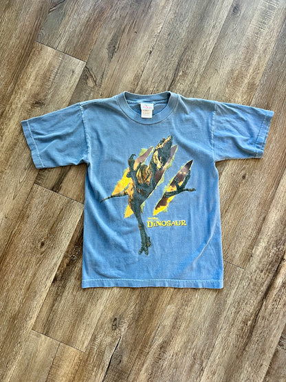 886 -Blue Dinosaur Slash Shirt - S