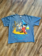 887 -Navy Sorcerer Mickey Everybody Needs a Little Magic in the Morning Shirt - XL