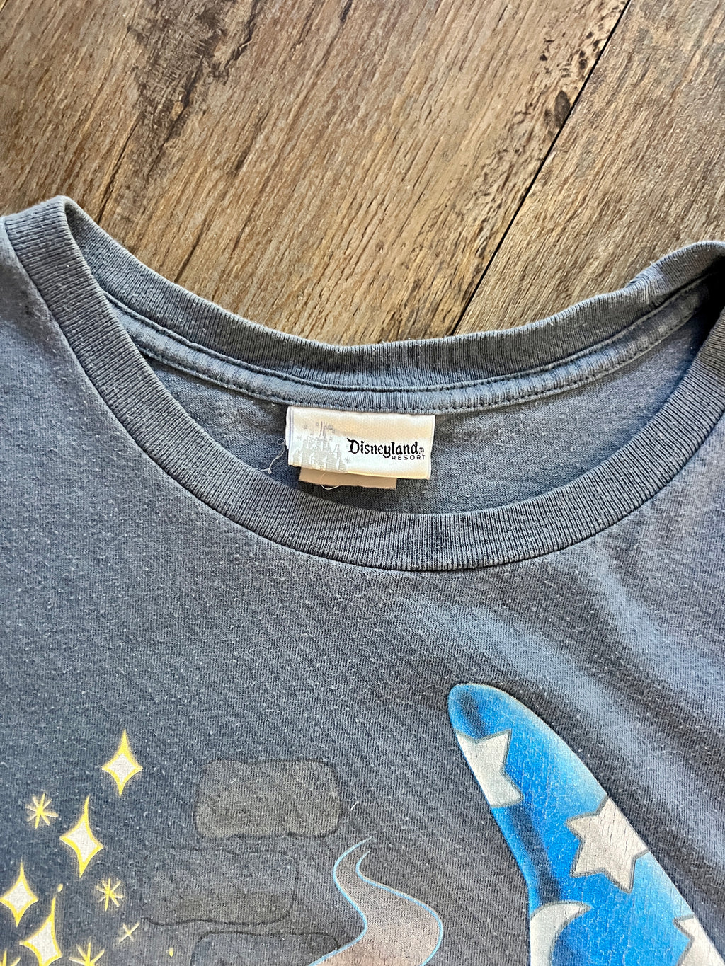 887 -Navy Sorcerer Mickey Everybody Needs a Little Magic in the Morning Shirt - XL