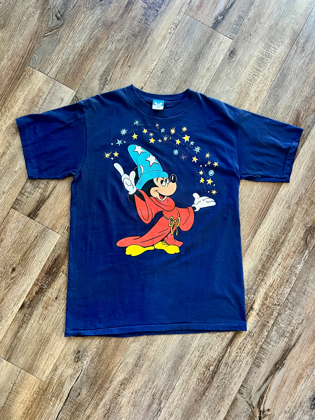 889 -Navy Sorcerer Mickey Stars Shirt - XL