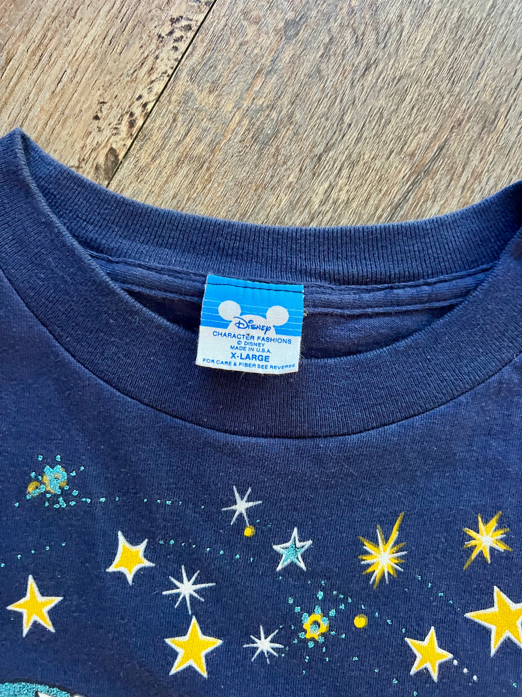 889 -Navy Sorcerer Mickey Stars Shirt - XL