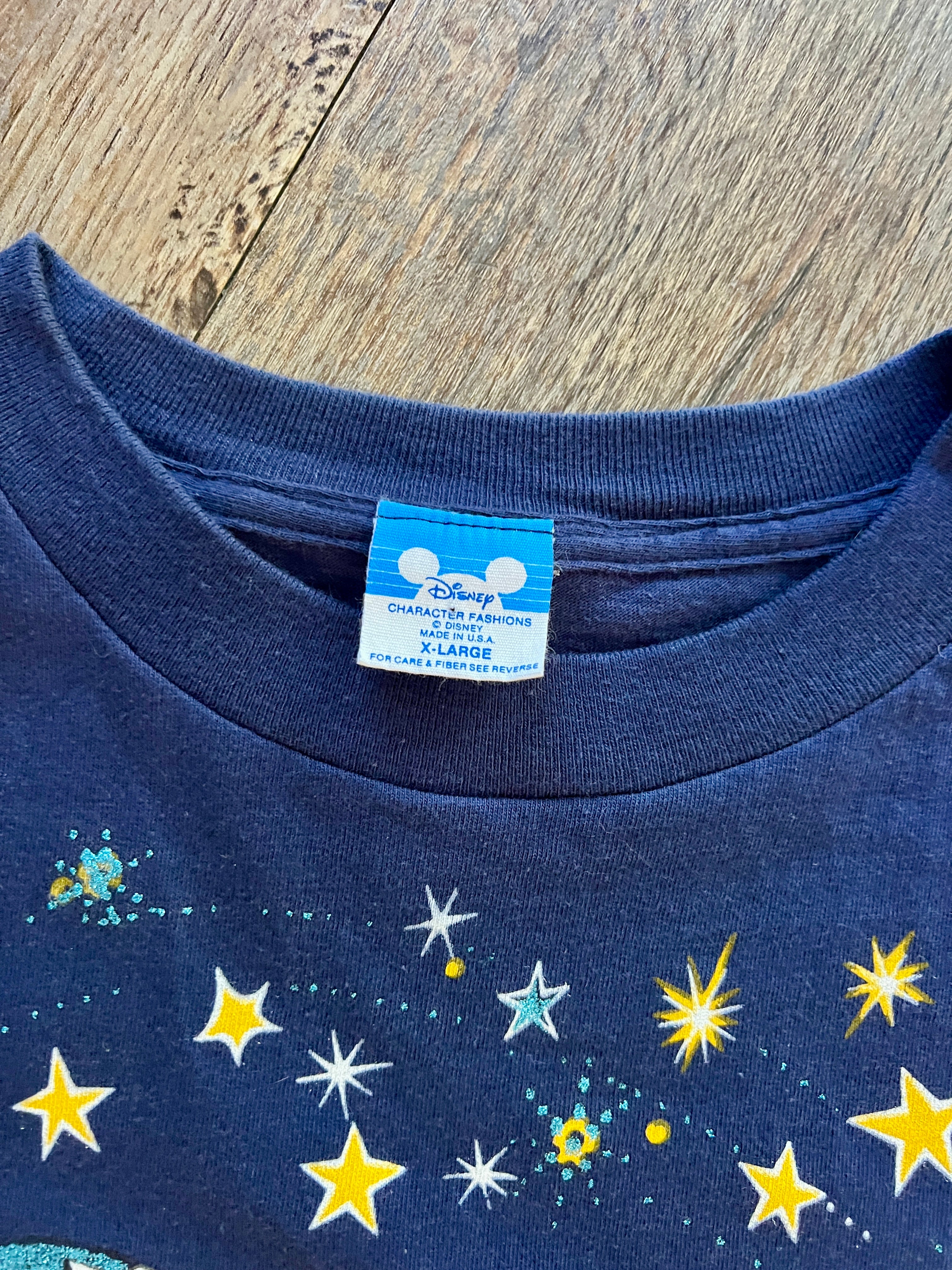 889 -Navy Sorcerer Mickey Stars Shirt - XL