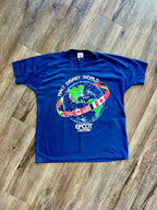 890 -Navy WDW EPCOT Center Nations Globe Shirt - M