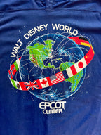 890 -Navy WDW EPCOT Center Nations Globe Shirt - M