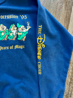 891 -Blue Seven Dwarfs Disney Choir Celebrating 40 Years Candlelight Processional Crewneck - L