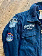 892 - KIDS Blue Soarin' Patch Bomber Jacket - YM