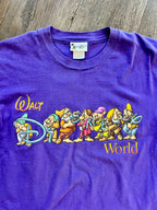 893 -Purple Sevens Dwarfs WDW Logo Shirt -M