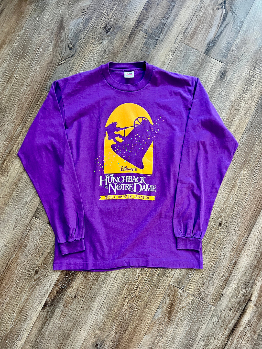 895 -Purple Hunchback of Notre Dame Musical Discovery Adventure Long Sleeve - L