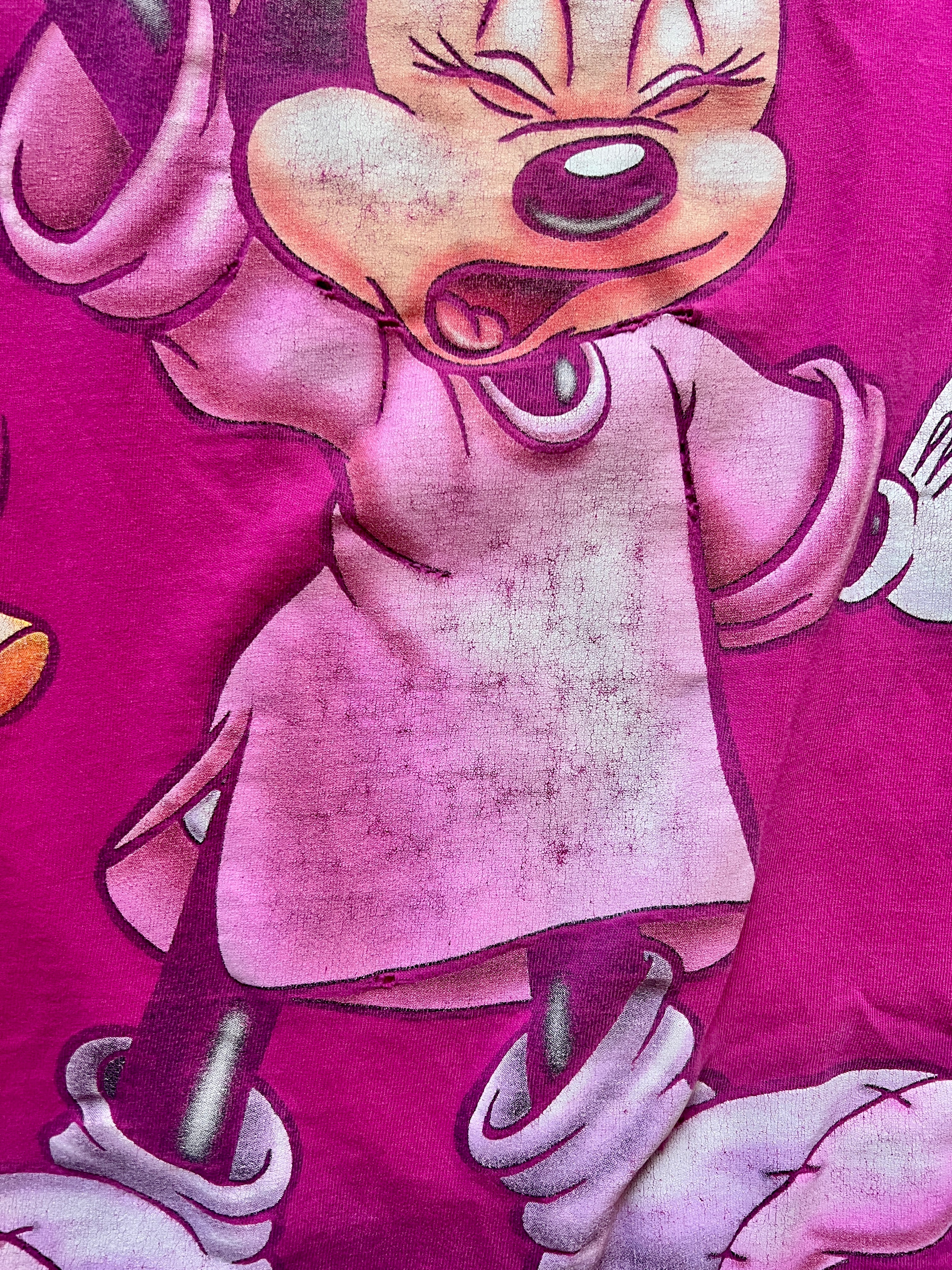 257 -Pink Yawning Minnie WDW Logo Sleep Shirt - OSFA