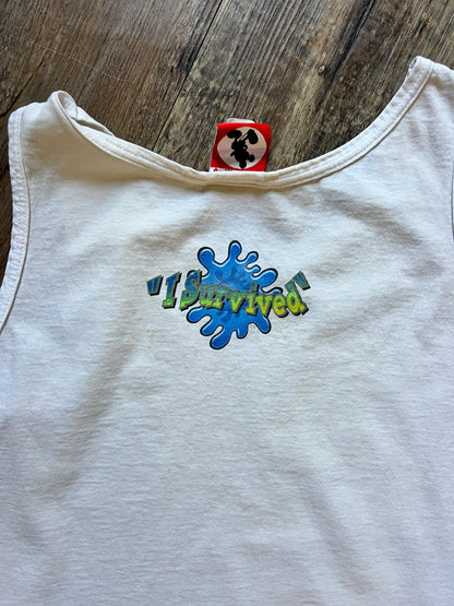 262 - White I Survived Splash Mountain Briar Patch Tank - L