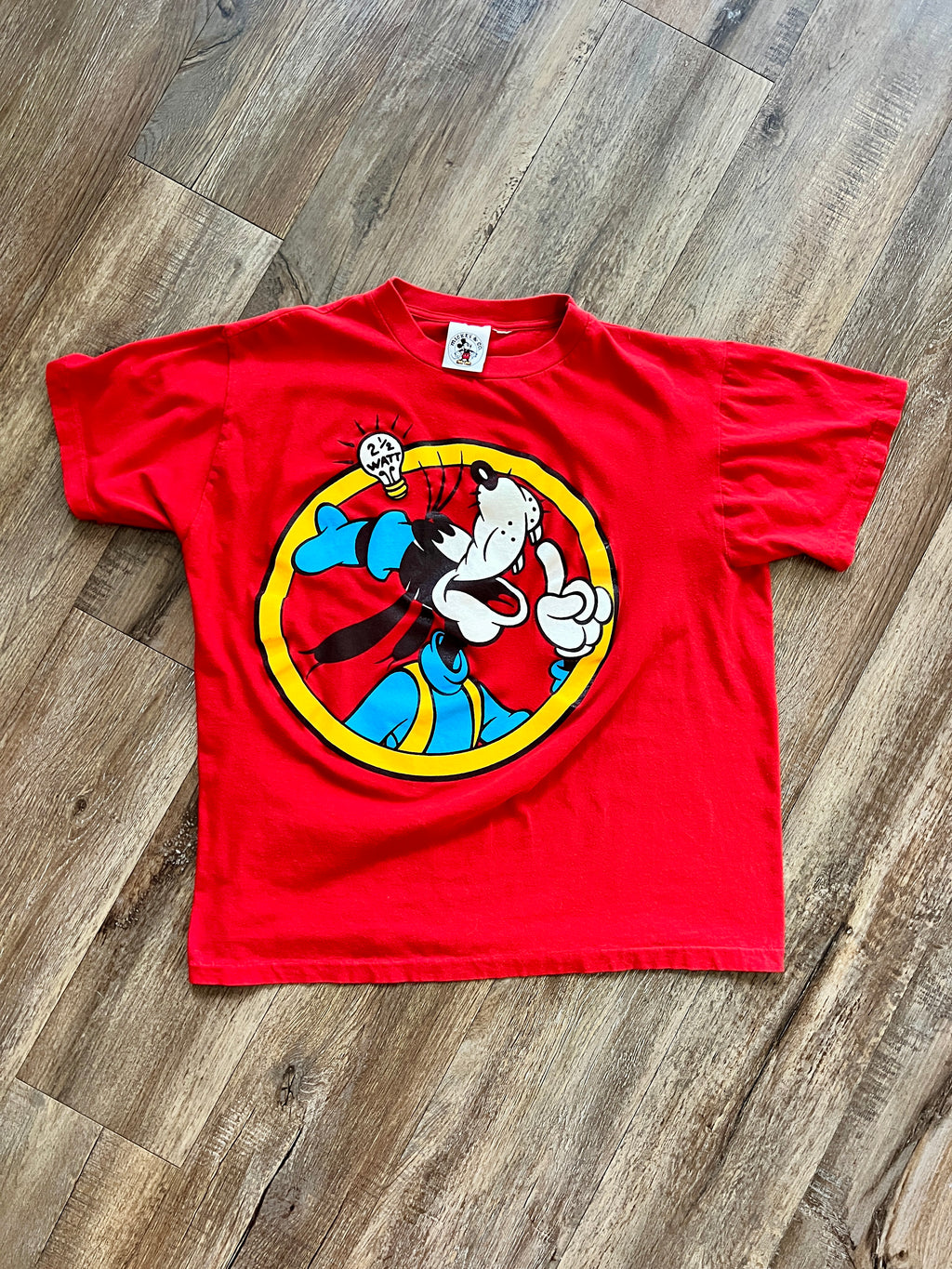 902 -Red 2 1/2 Watt Goofy Lightbulb Shirt - XL