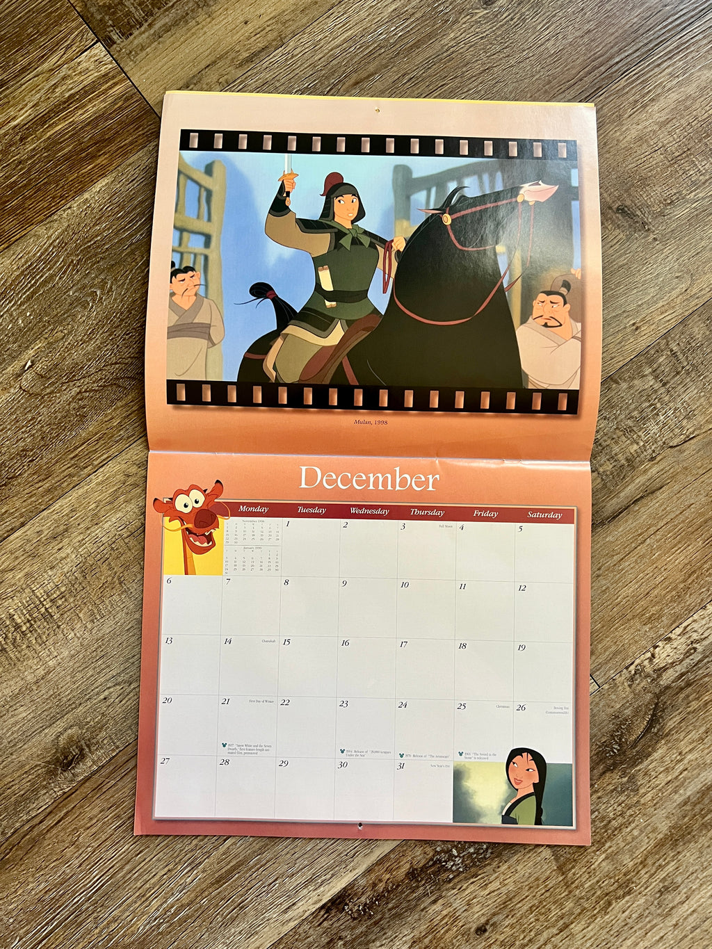 1998 / 1999 15 Month Animated Film Classics Calendar