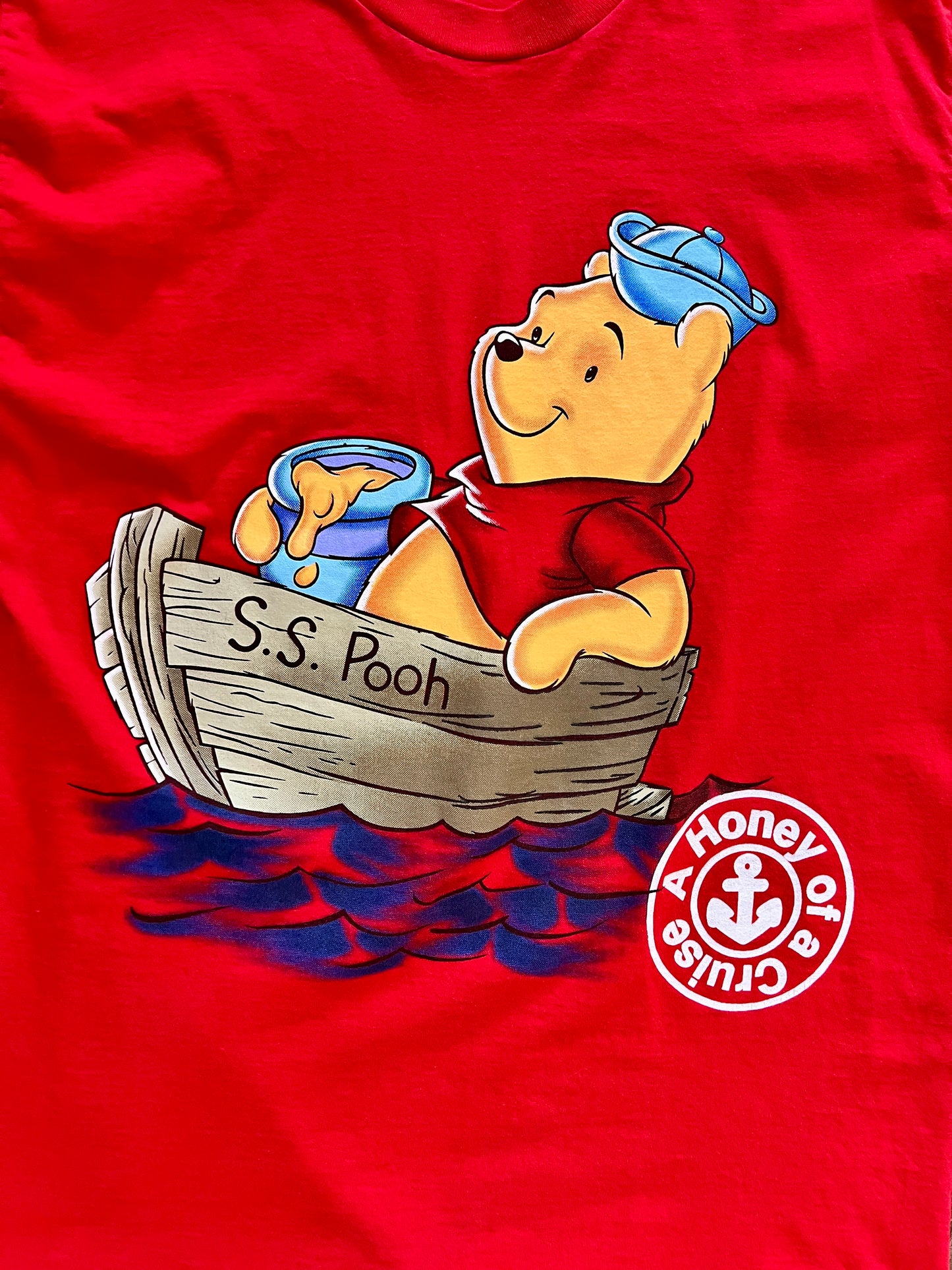 903 -Red S.S. Pooh A Honey of a Cruise Shirt - NT/XL