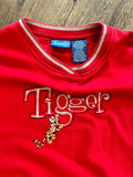 904 -KIDS Red Embroidered Tigger Crewneck - YM