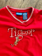 904 -KIDS Red Embroidered Tigger Crewneck - YM