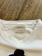 908 -White Genus Mickey Classics Applique Crewneck - M