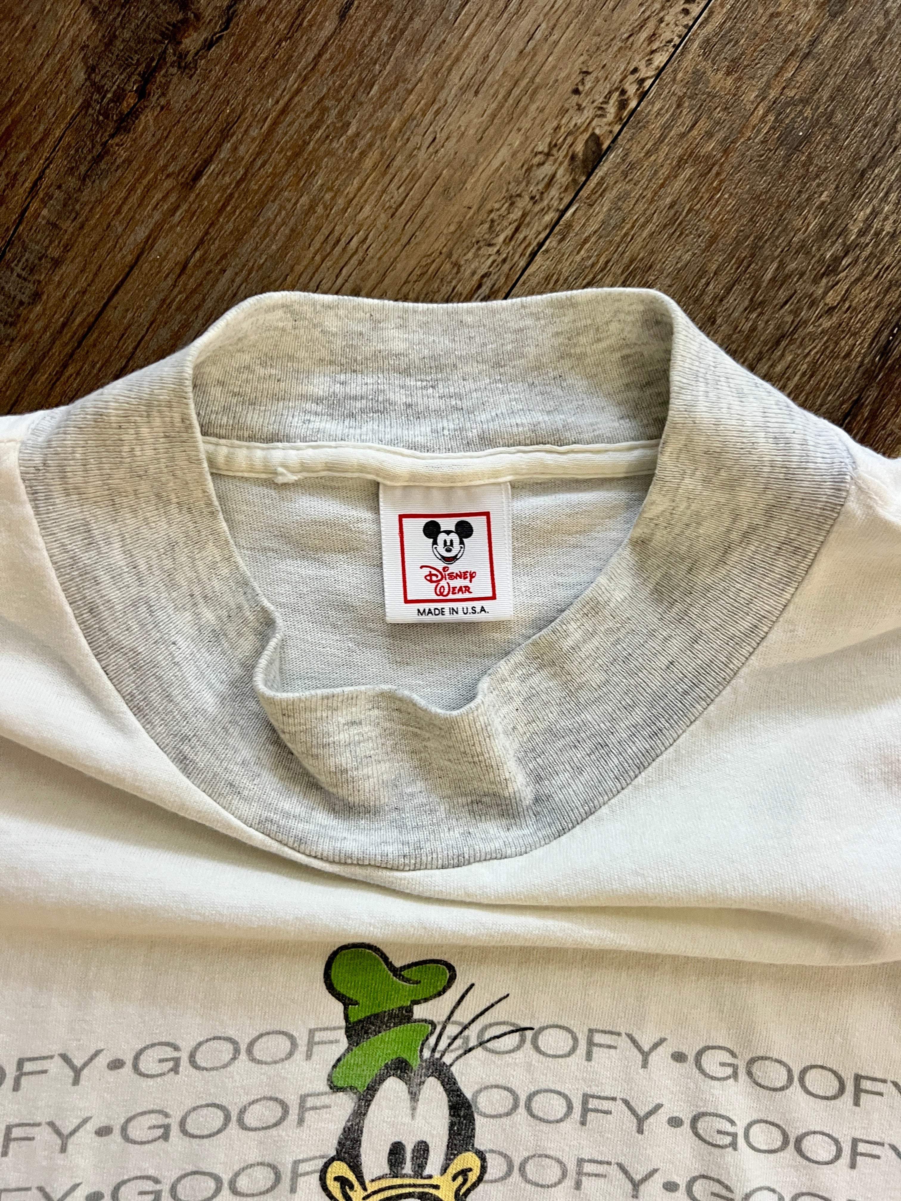 909 -White & Grey Striped Goofy Step & Repeat Shirt - XL