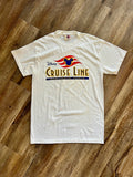 911 -White NWT Disney Cruise Line Logo Discover Uncharted Magic 1998 Shirt - M