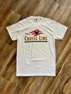 911 -White NWT Disney Cruise Line Logo Discover Uncharted Magic 1998 Shirt - M