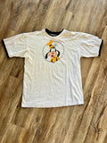 915 -Grey Double Collar Yellow Goofy Shirt - L
