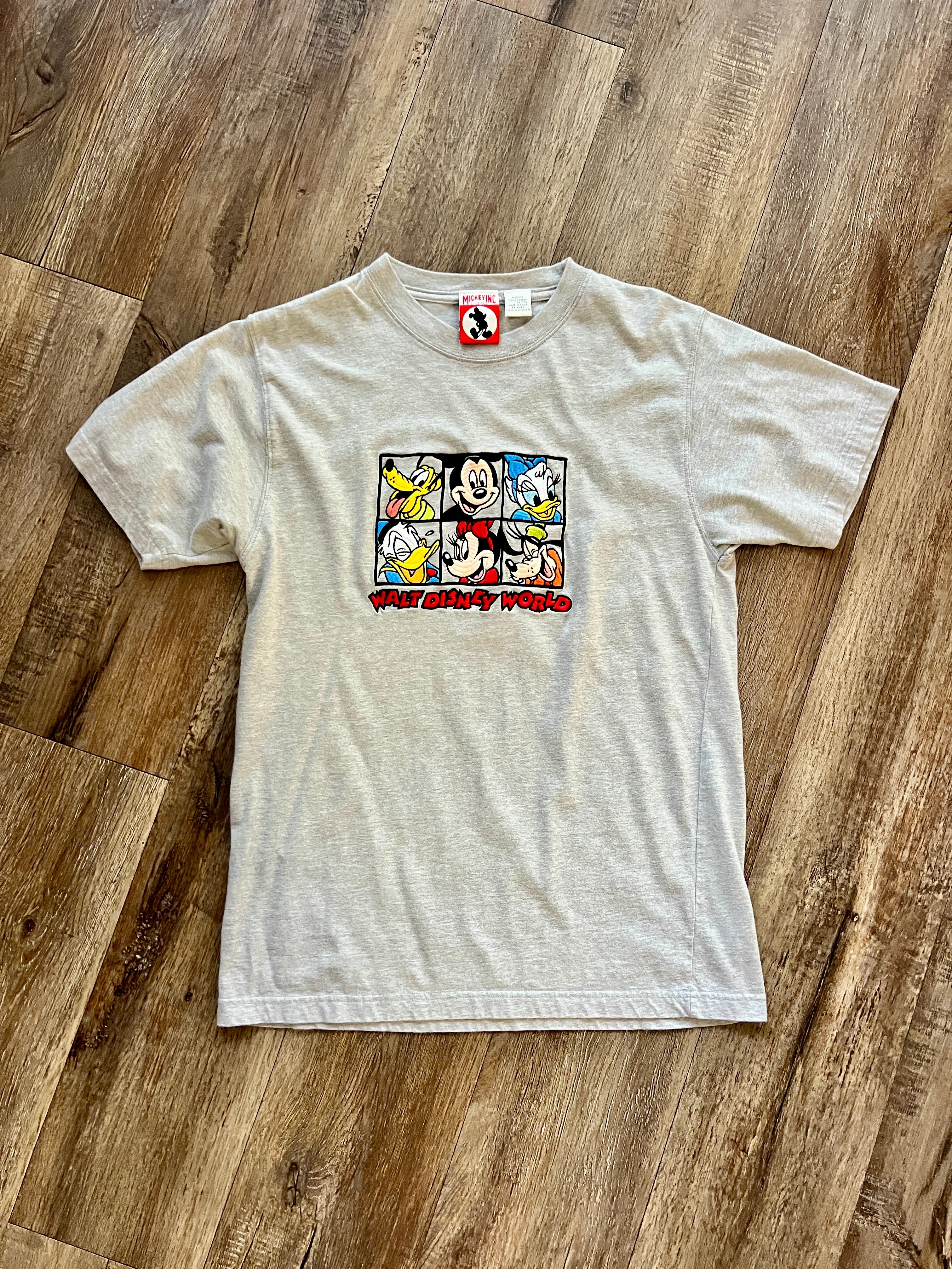 916 -Grey Embroidered Fab 6 WDW Block Shirt - M