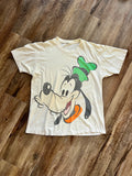 920 -White Big Face Goofy Disneyland Shirt - L