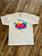 922 -White, Teal, Purple DVC Mickey Mountains Logo Shirt - XL