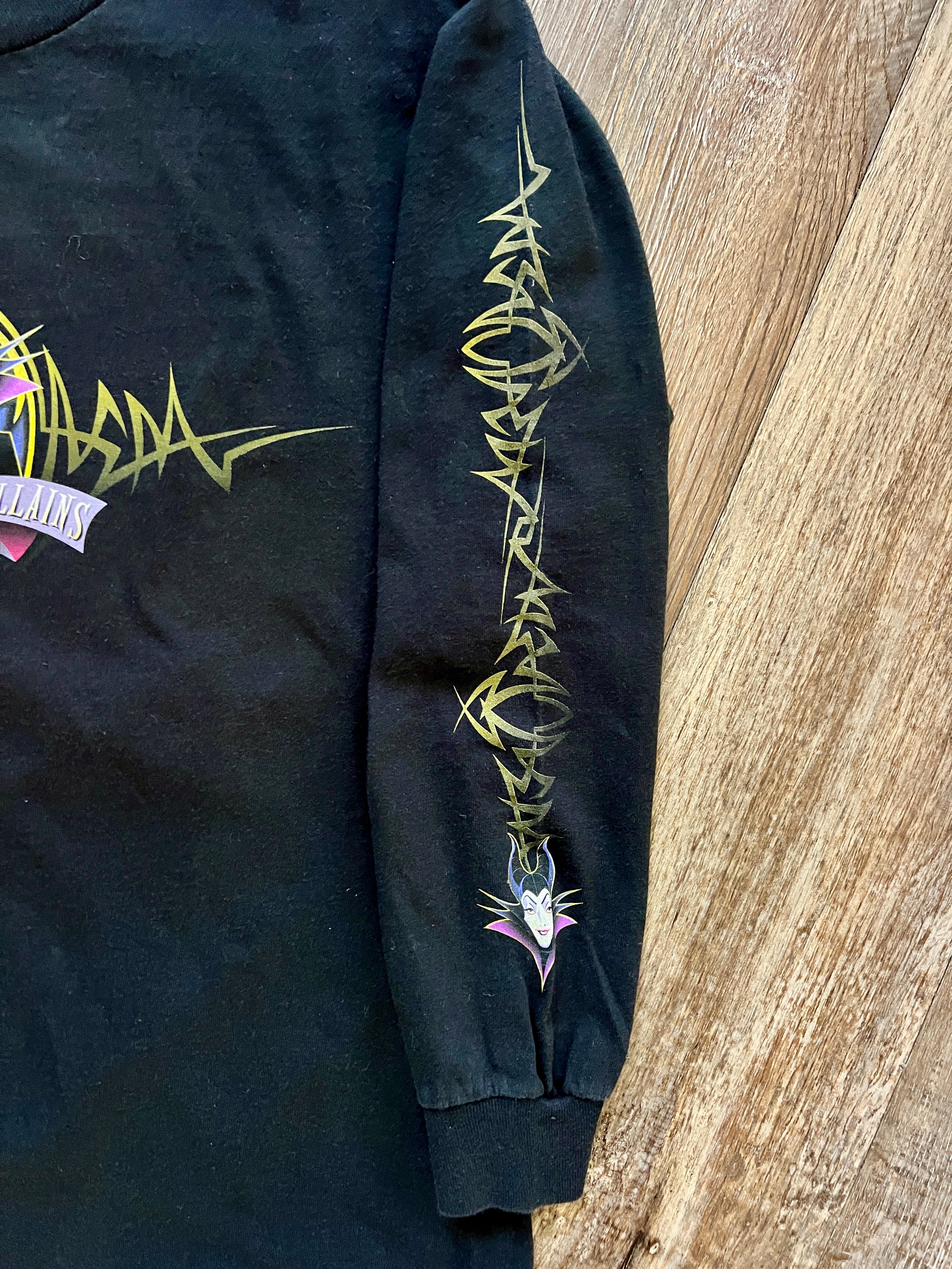 924 -Black Maleficent Disney Villains Long Sleeve -M