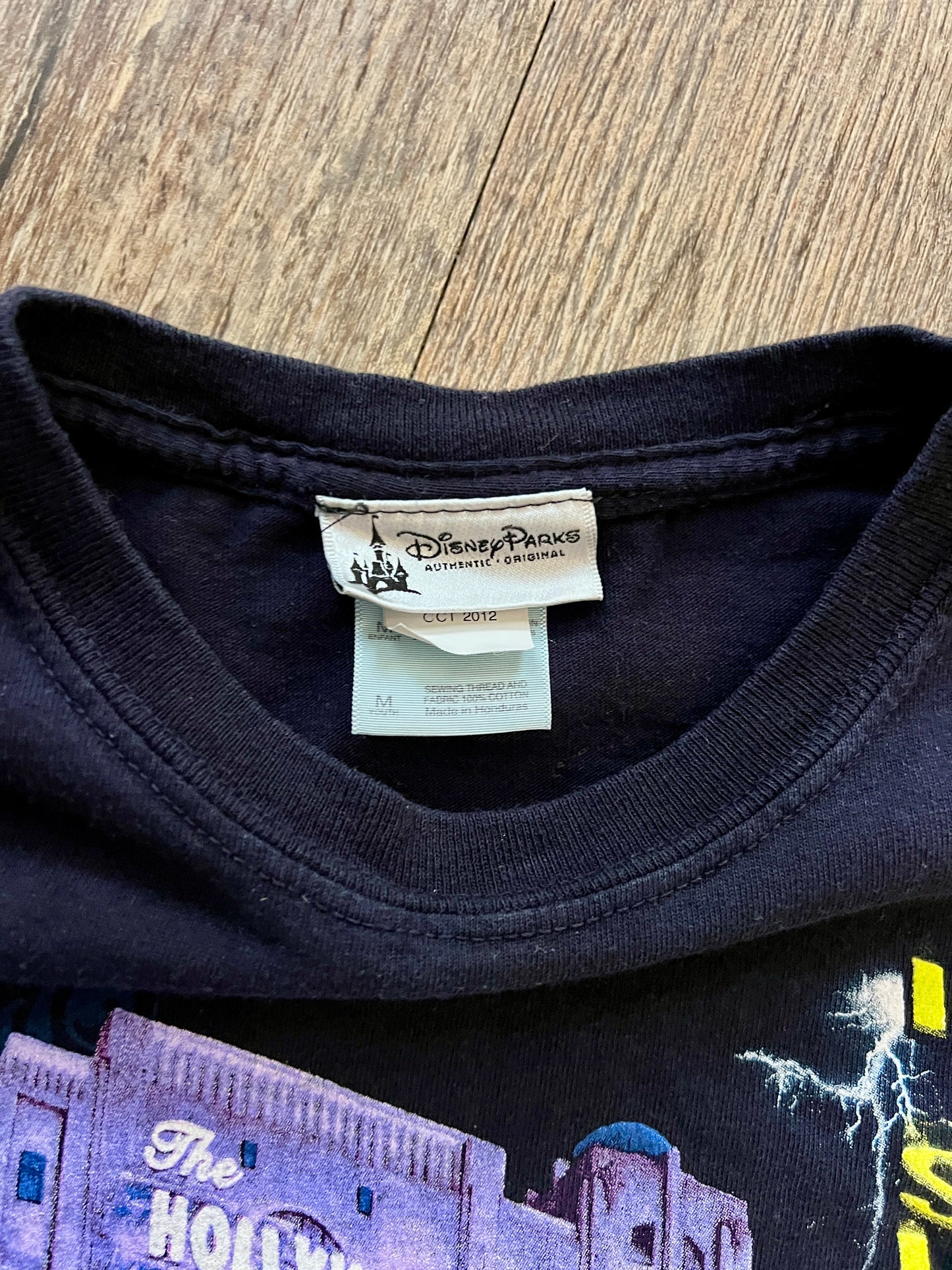 925 - KIDS Black & Purple Tie-Dye I Survived Tower of Terror Shirt - YM