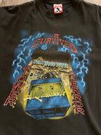927 -Black I Survived Tower of Terror Dropping Elevator Shirt - XL