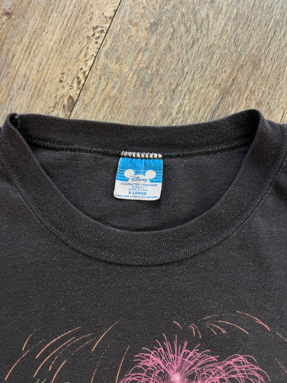 929 -Black Cinderella Castle Fireworks Magic Kingdom Shirt - XL