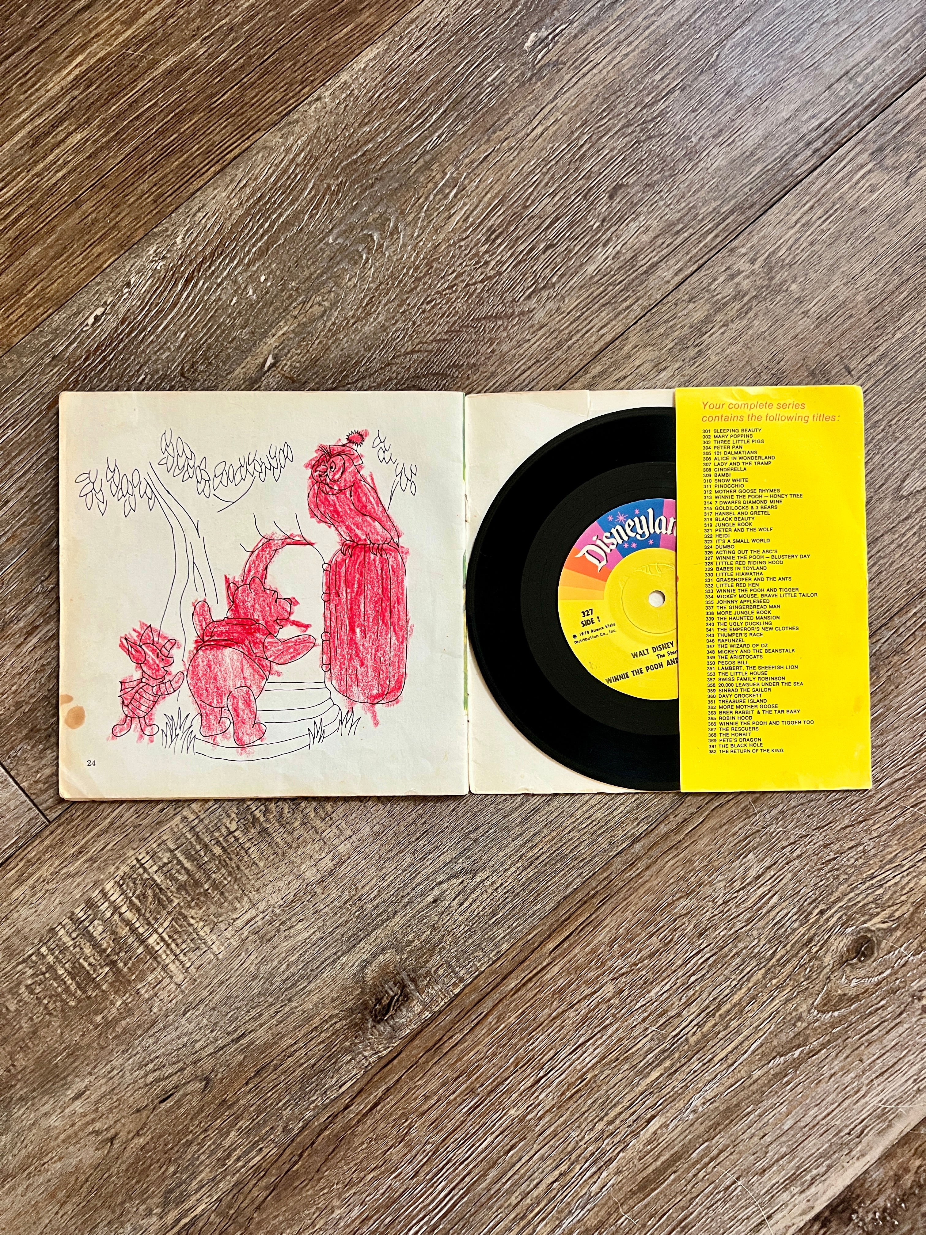 Winnie The Pooh & The Blustery Day Read Along Book & Record