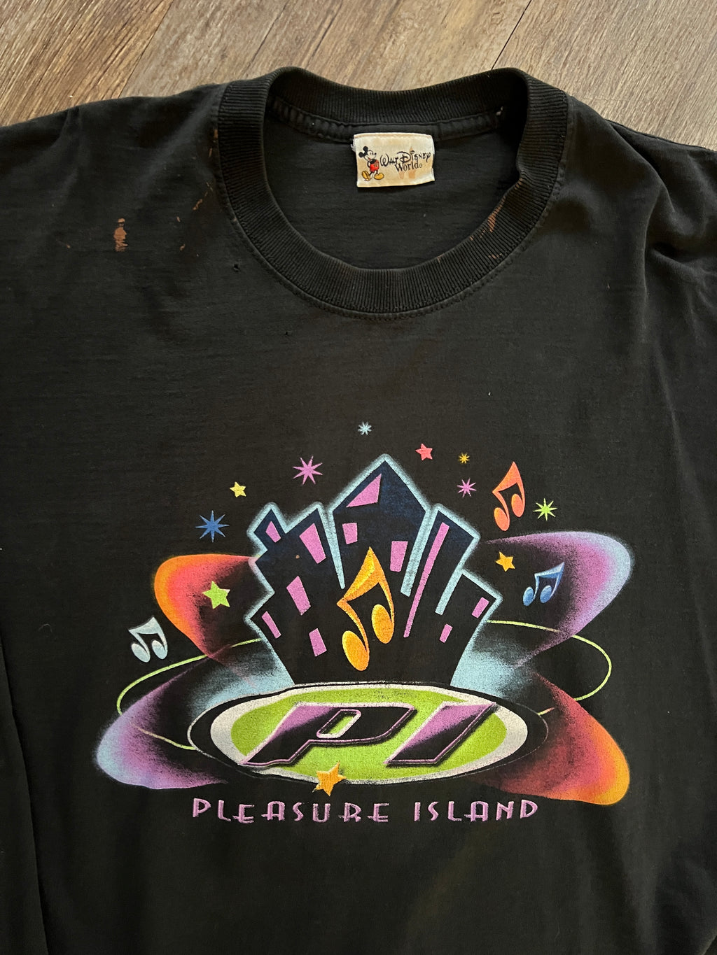 930 -Black Pleasure Island Logo Long Sleeve - 2X
