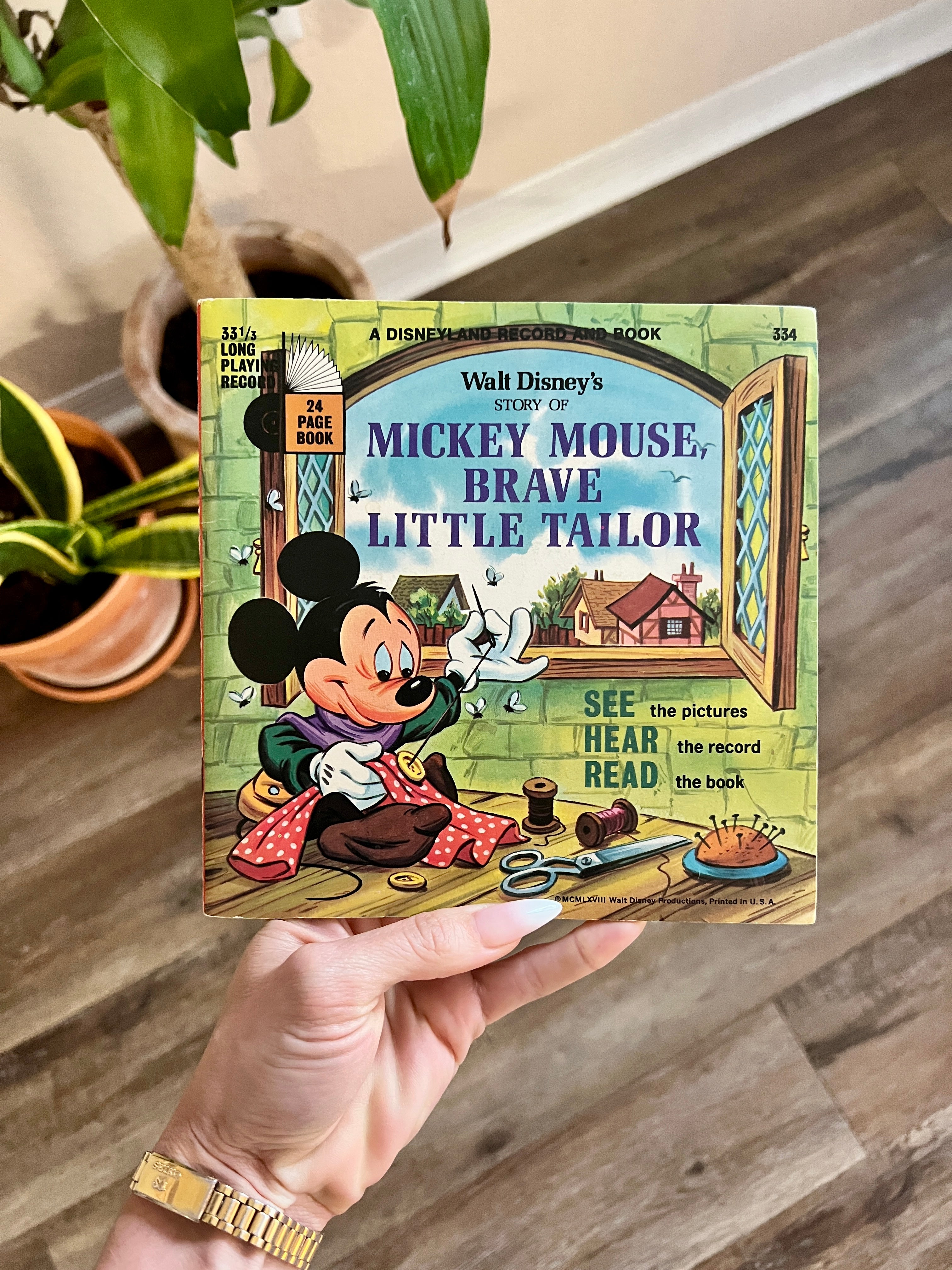Mickey Mouse Brave Little Tailor Read Along Book & Record