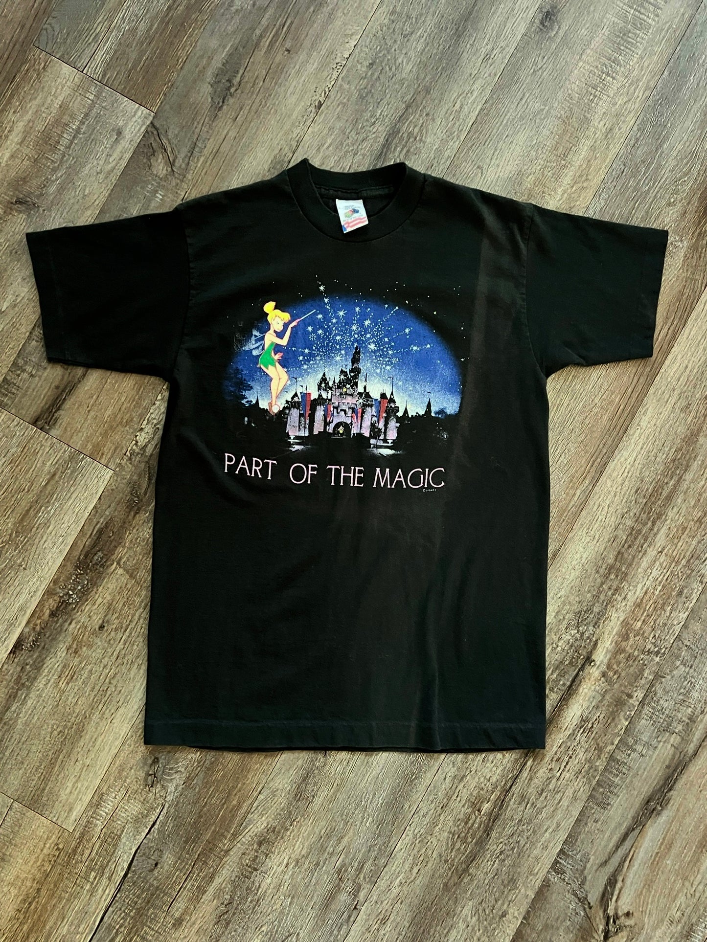 932 -Black Tinkerbell Disneyland Part of the Magic Shirt - L