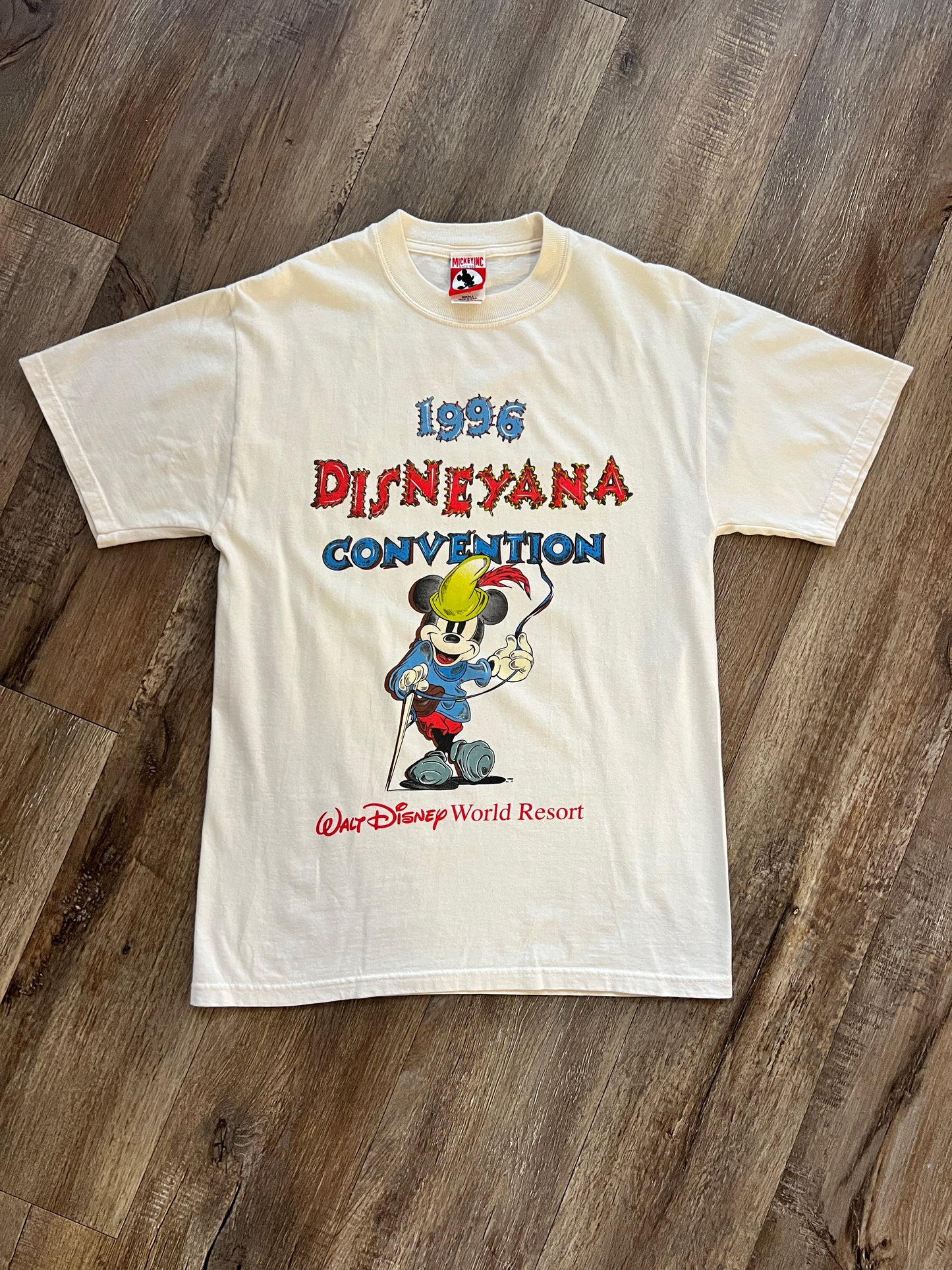 936 -White 1996 Disneyana Convention Robin Hood Mickey WDW Shirt - S