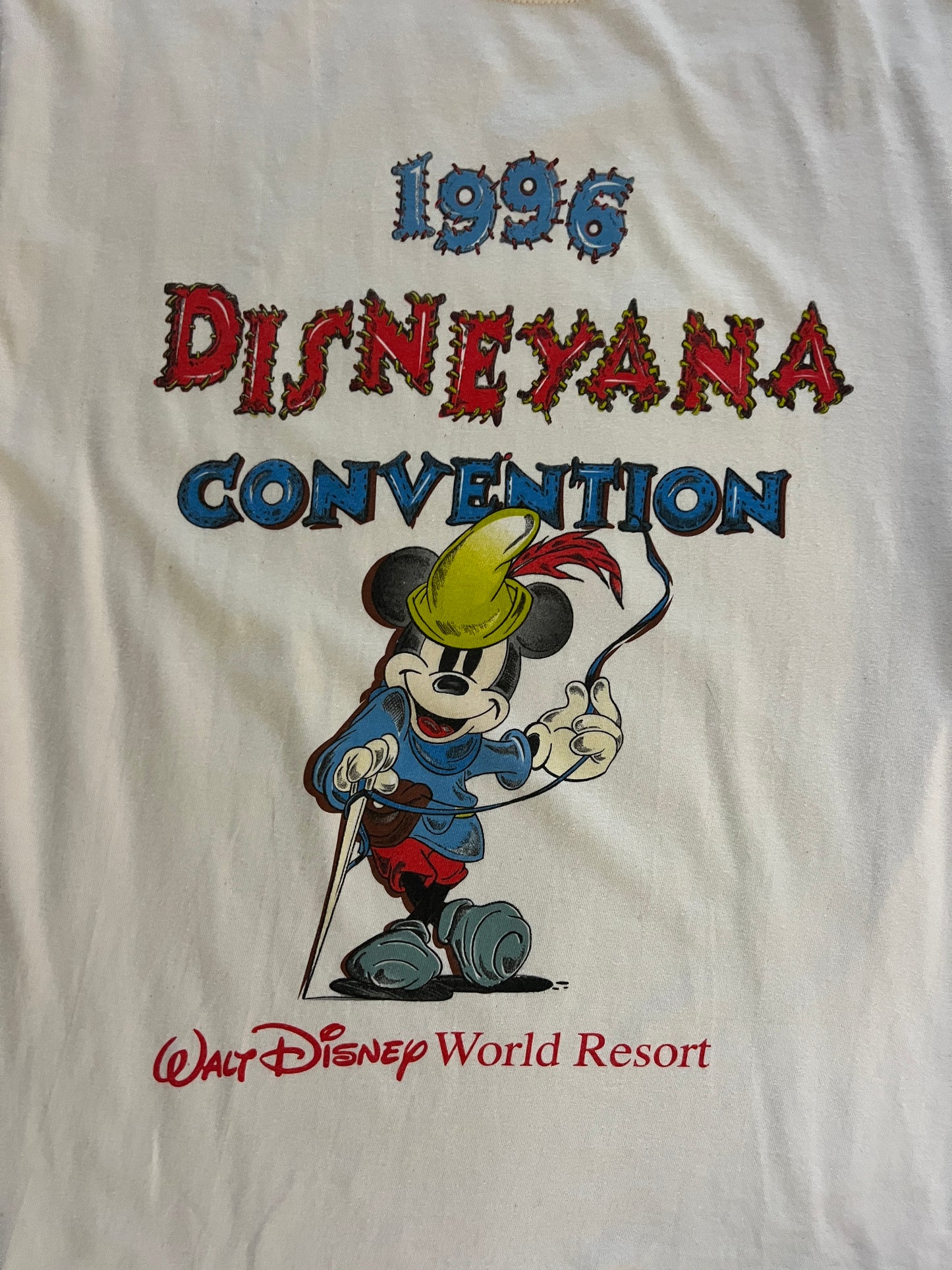 936 -White 1996 Disneyana Convention Robin Hood Mickey WDW Shirt - S