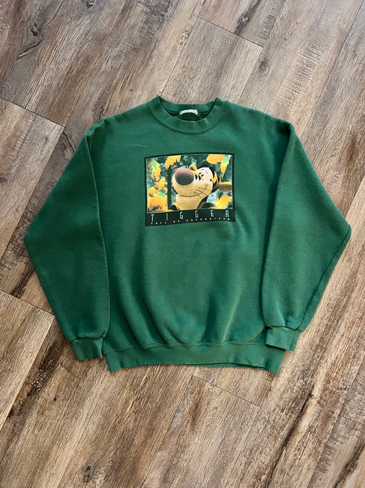 937 -Green Tigger Full of Enthusiasm Crewneck - NT / L