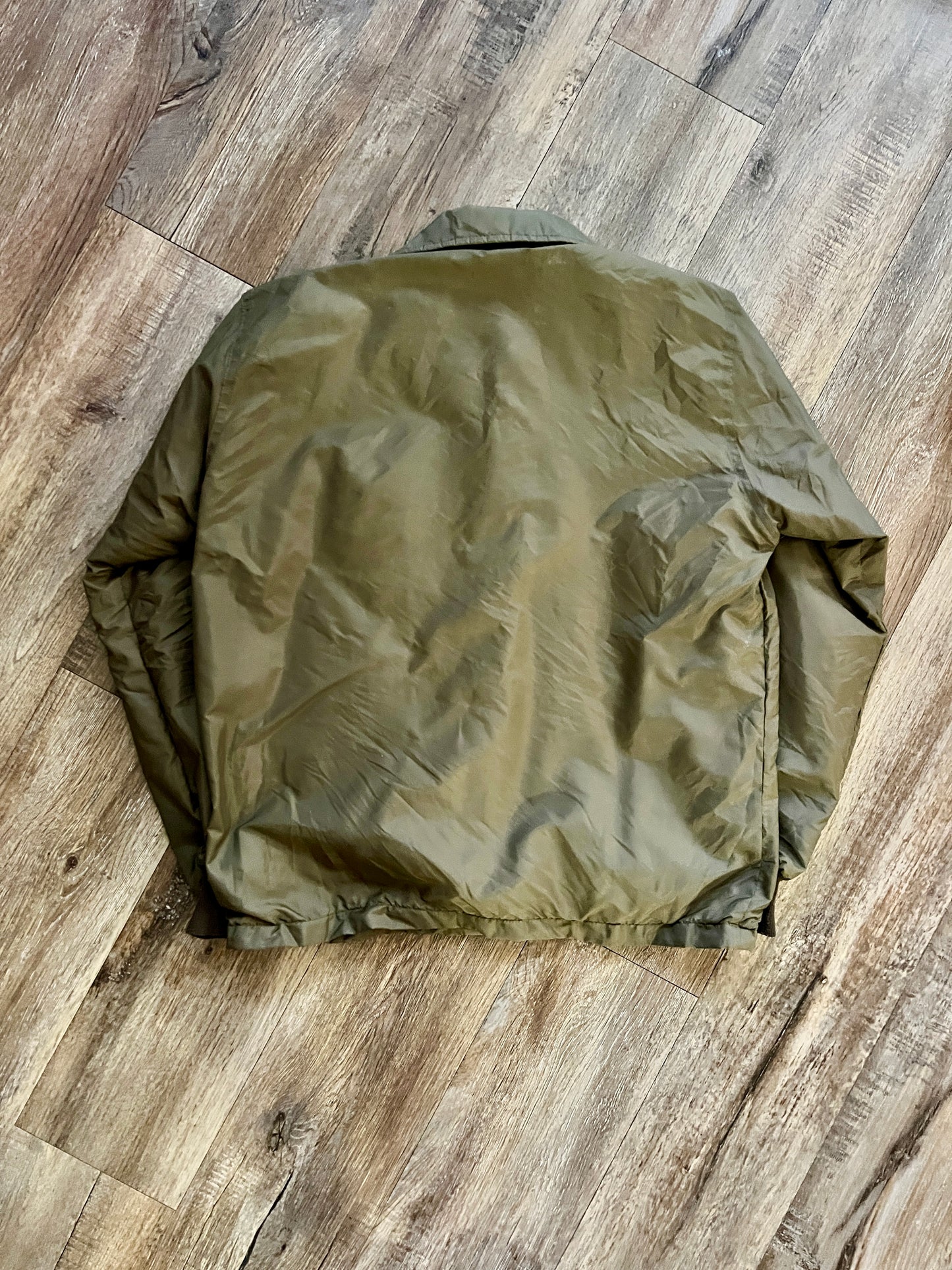 939 -Green Embroidered Fort Wilderness Button Up Jacket - S