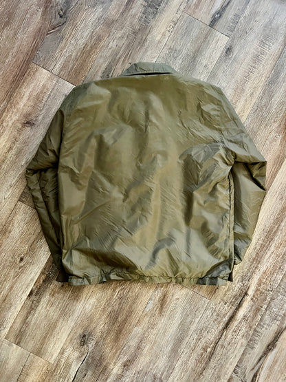 939 -Green Embroidered Fort Wilderness Button Up Jacket - S